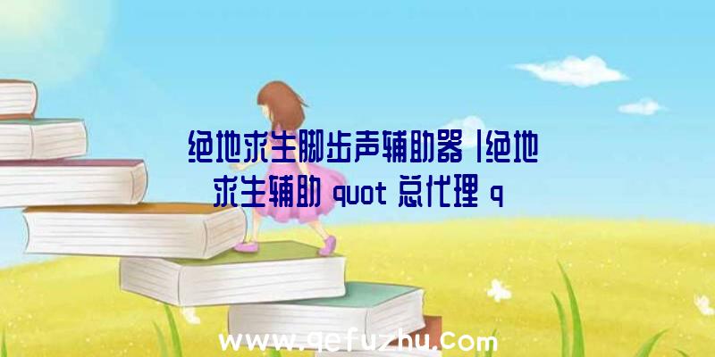 「绝地求生脚步声辅助器」|绝地求生辅助